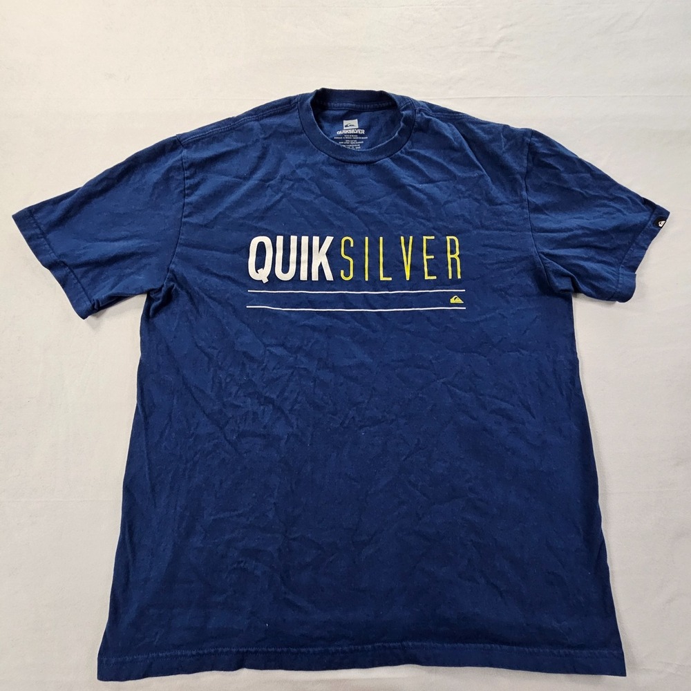 Quiksilver Bllue Short Sleeve Cotton T-Shirt Men's XL